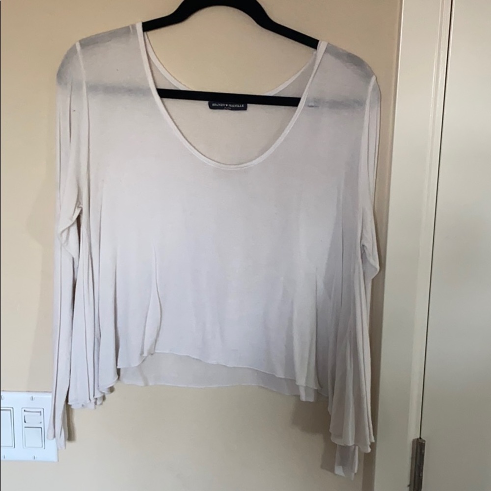 Airy long sleeve white shirt